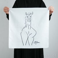 【数量限定】山口一郎描きおろし / 午（うま）ハンカチ《メール便のみ送料無料》