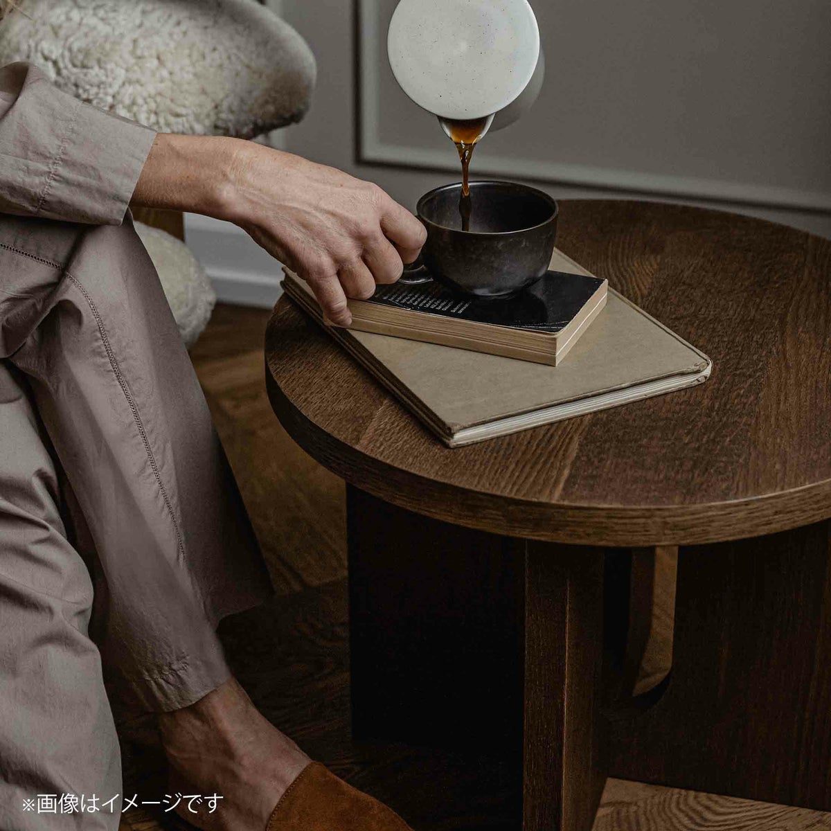 Audo Copenhagen（オドー・コペンハーゲン） / ANDROGYNE SIDE TABLE（アンドロジーン サイドテーブル）Φ50 / Natural Oak / サイドテーブル