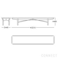 HOUSE OF FINN JUHL（ハウス・オブ・フィンユール） / COCKTAIL BENCH（カクテルベンチ） / ウォルナット材・オイル仕上げ / ベンチ