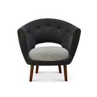 HOUSE OF FINN JUHL（ハウス・オブ・フィンユール） / WILLADSEN CHAIR（ウィラドセンチェア） / ウォルナット材・オイル仕上げ / Hallingdal 180・130（ハリンダル） / ラウンジチェア