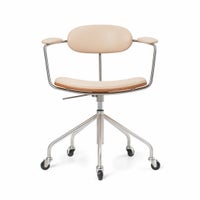 CARL HANSEN & SON（カール・ハンセン＆サン） / CH621 SWIVEL CHAIR（スウィベルチェア） / オーク材・オイル仕上げ・ステンレススチール脚 / Sif 90 / キャスター付きチェア