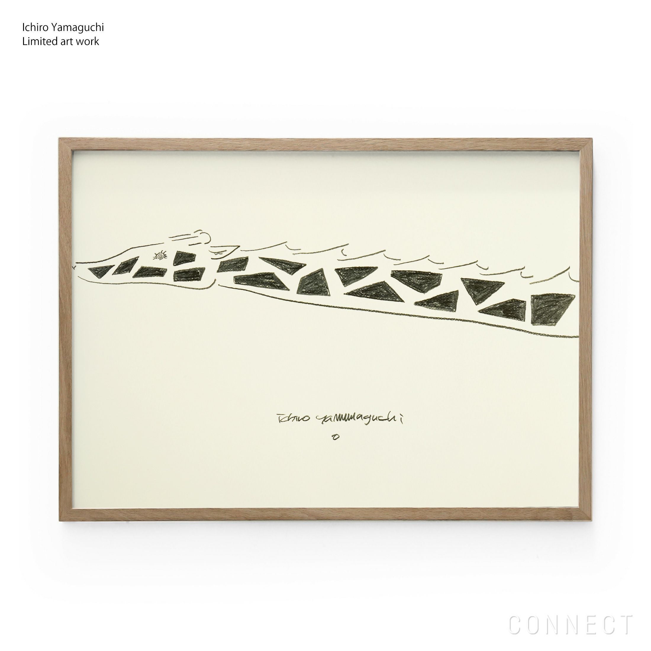 山口一郎　ジクレー　giraffe ポスター 山口一郎 / Giclee（ジクレー印刷）「キリン」 / Lサイズ / アート