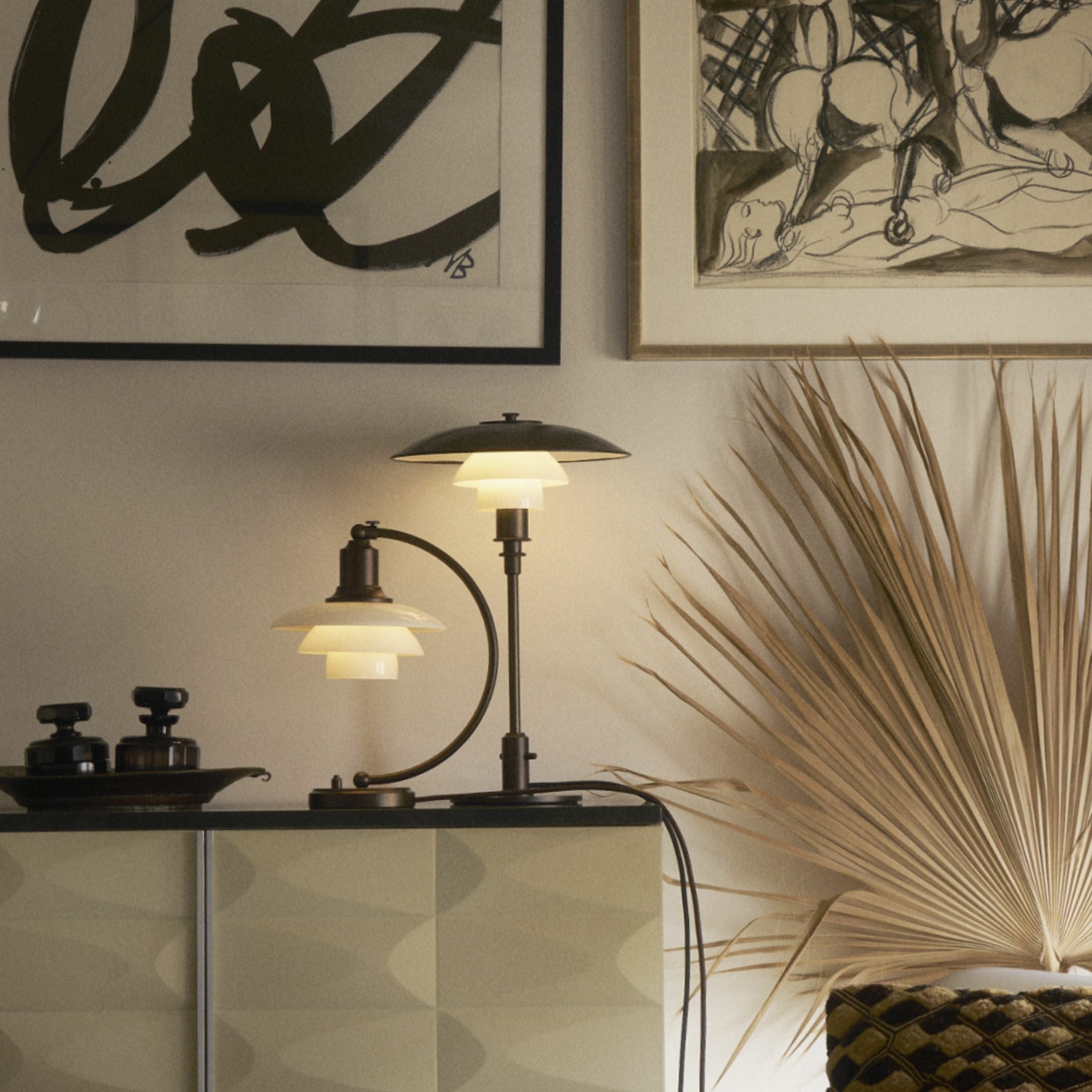 Louis Poulsen（ルイスポールセン） / PH 3/2 Aged Brass Opal Table