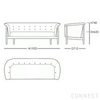 CARL HANSEN & SON（カール・ハンセン＆サン） / ND52-3 VITA SOFA（ヴィタソファ） / オーク材・オイル仕上げ / Hallingdal 0130（ハリンダル） / ソファ