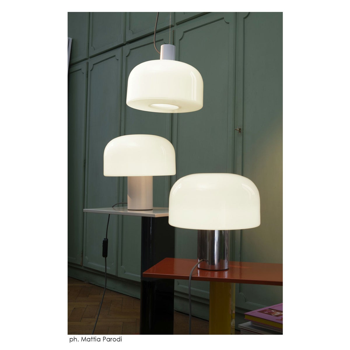 FLOS（フロス） / BELLHOP GLASS S1（ベルホップ ガラス） / 取付簡易仕様 / Φ330 / 全3色 / ペンダントライト