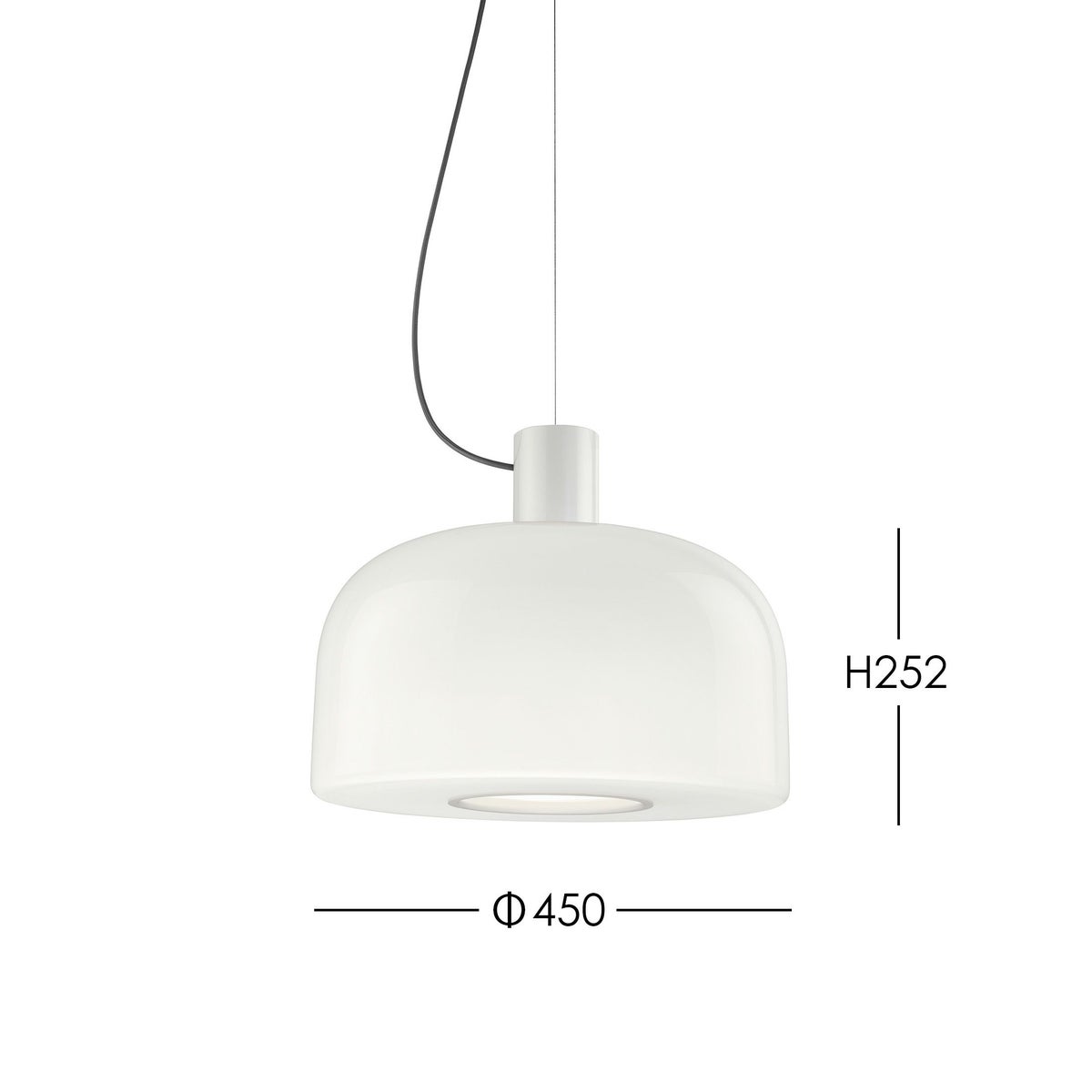 FLOS（フロス） / BELLHOP GLASS S2（ベルホップ ガラス） / 取付簡易仕様 / Φ450 / 全3色 / ペンダントライト