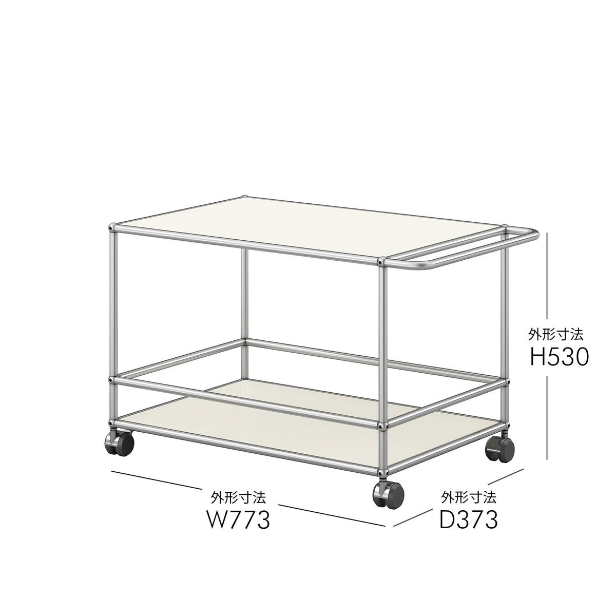 【年越しキャンペーンA】USMハラー（ユーエスエムハラー） / Wagon（ワゴン） / W773×D373×H530mm / ソフトキャスター付き（手前2個ロック可）