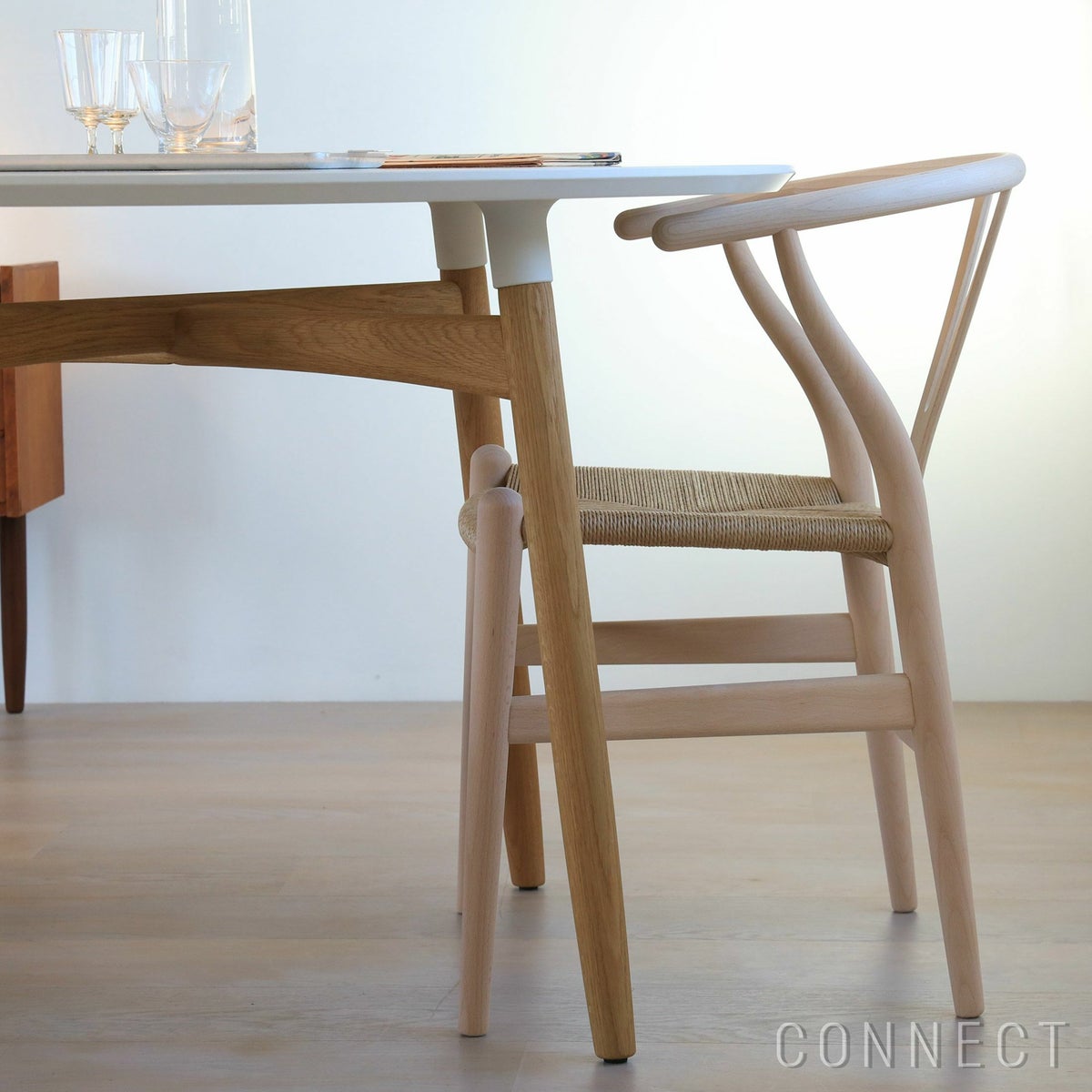 【DINING SET キャンペーン対象・pt10倍】CONNECTセレクトダイニングセット2 / CARL HANSEN & SON（カール・ハンセン＆サン） / BA103（オーク・オイル/H70cm）特別仕様＋CH24（ビーチ・ソープ/SH43cm）2脚