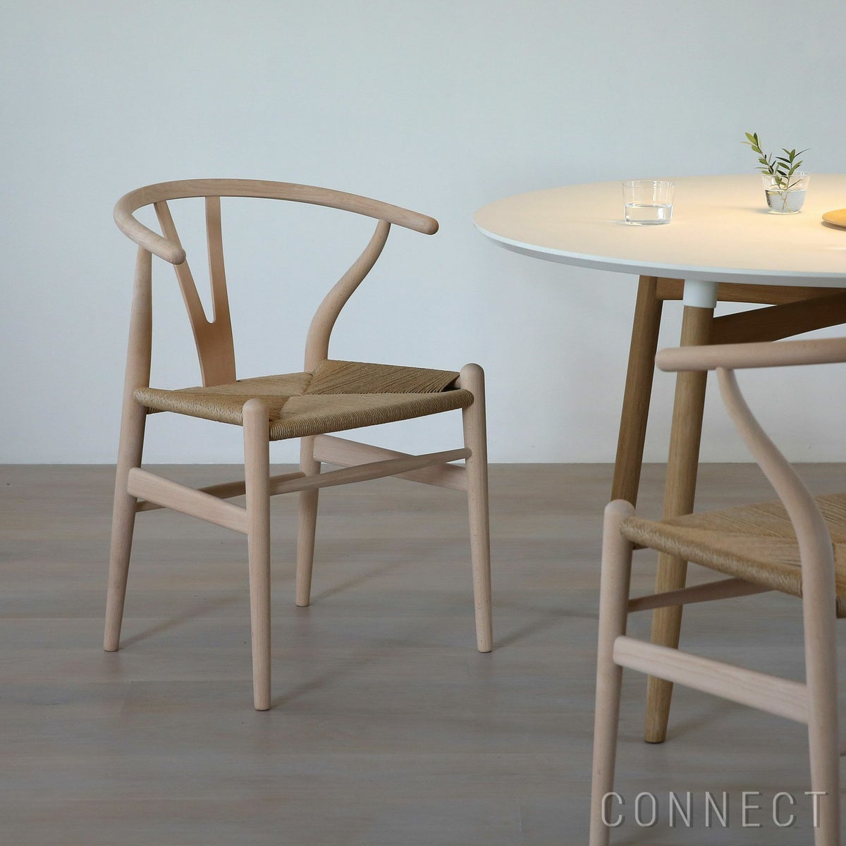 【DINING SET キャンペーン対象・pt10倍】CONNECTセレクトダイニングセット2 / CARL HANSEN & SON（カール・ハンセン＆サン） / BA103（オーク・オイル/H70cm）特別仕様＋CH24（ビーチ・ソープ/SH43cm）2脚