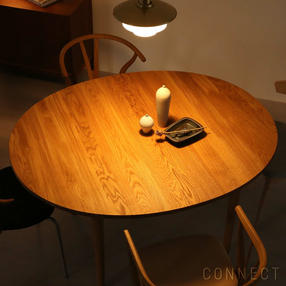 【DINING SET キャンペーン対象・pt10倍】CONNECTセレクトダイニングセット8 / CARL HANSEN & SON（カール・ハンセン＆サン） / CH337（オーク・オイル）＋CH24（オーク・オイル）2脚