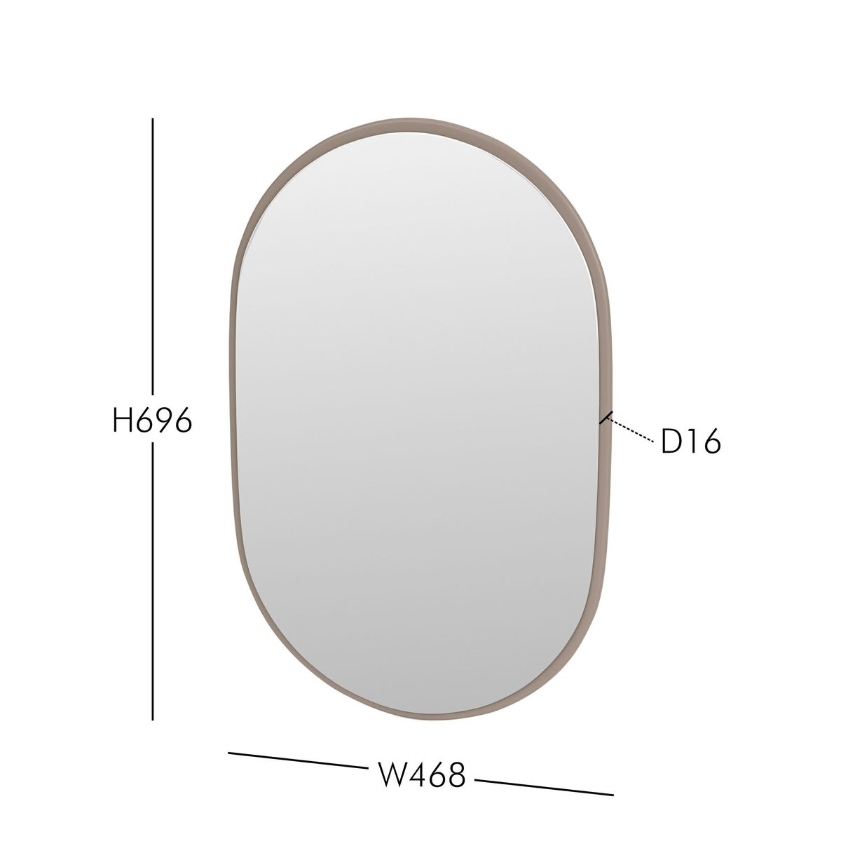 Montana（モンタナ） / LOOK（ルック） / W46.8×H69.6cm / 全3色 / ミラー