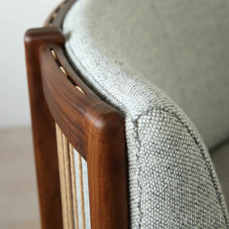 【LIVING SET キャンペーン対象・pt10倍】CONNECTセレクトリビングセット2 / CARL HANSEN & SON（カール・ハンセン＆サン） / RF1903ソファ（ウォルナット・オイル・Hallingdal 116）＋RF1905コーヒーテーブル（ウォルナット・オイル・天板ブラック）