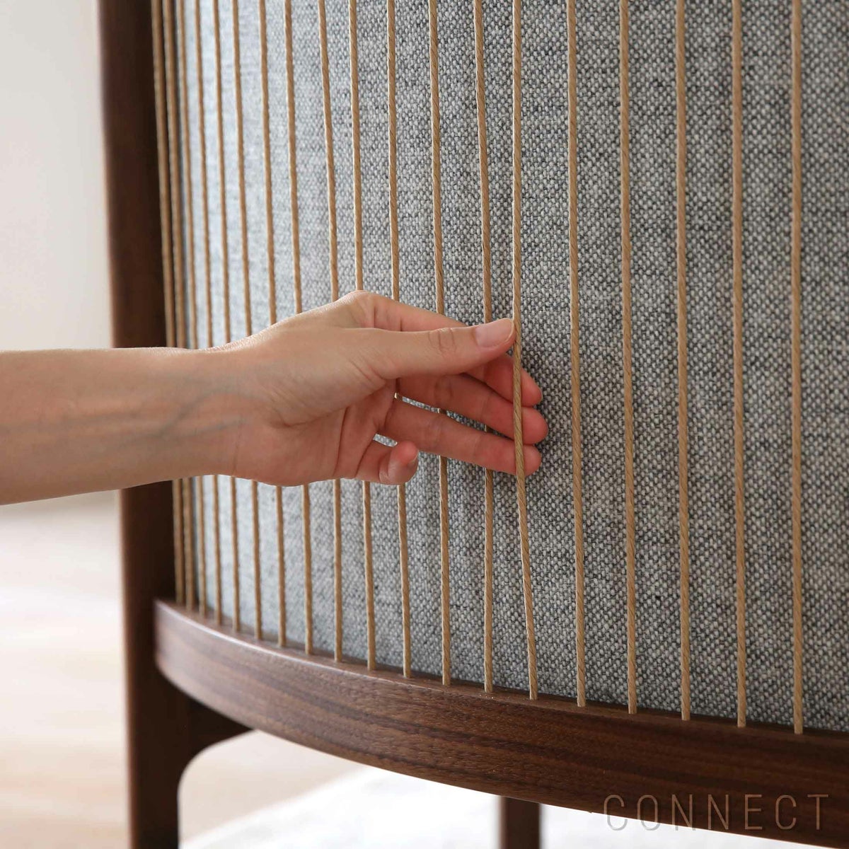 【LIVING SET キャンペーン対象・pt10倍】CONNECTセレクトリビングセット2 / CARL HANSEN & SON（カール・ハンセン＆サン） / RF1903ソファ（ウォルナット・オイル・Hallingdal 116）＋RF1905コーヒーテーブル（ウォルナット・オイル・天板ブラック）