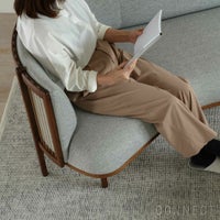 【LIVING SET キャンペーン対象・pt10倍】CONNECTセレクトリビングセット2 / CARL HANSEN & SON（カール・ハンセン＆サン） / RF1903ソファ（ウォルナット・オイル・Hallingdal 116）＋RF1905コーヒーテーブル（ウォルナット・オイル・天板ブラック）