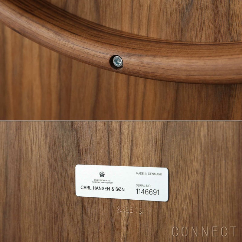 【LIVING SET キャンペーン対象・pt10倍】CONNECTセレクトリビングセット2 / CARL HANSEN & SON（カール・ハンセン＆サン） / RF1903ソファ（ウォルナット・オイル・Hallingdal 116）＋RF1905コーヒーテーブル（ウォルナット・オイル・天板ブラック）