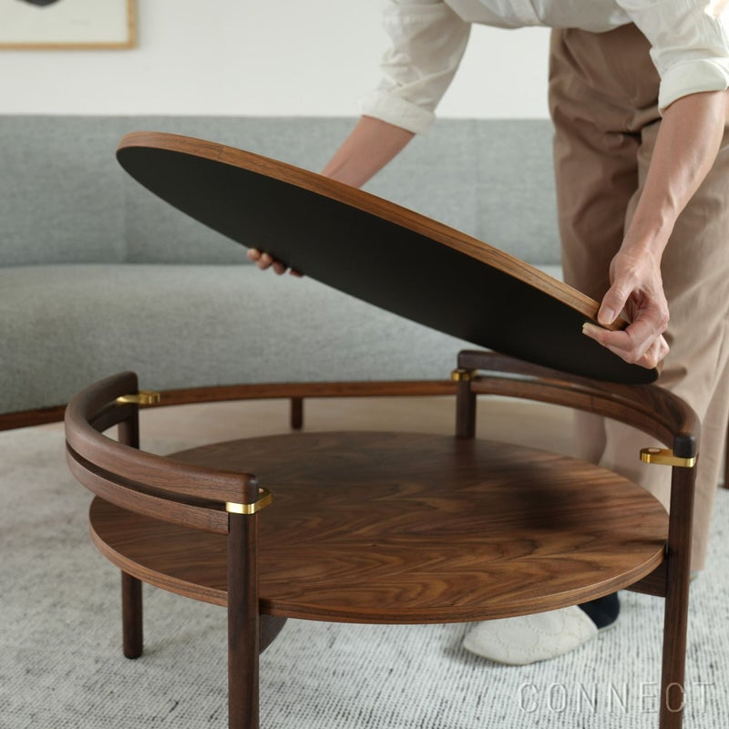 【LIVING SET キャンペーン対象・pt10倍】CONNECTセレクトリビングセット2 / CARL HANSEN & SON（カール・ハンセン＆サン） / RF1903ソファ（ウォルナット・オイル・Hallingdal 116）＋RF1905コーヒーテーブル（ウォルナット・オイル・天板ブラック）