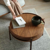 【LIVING SET キャンペーン対象・pt10倍】CONNECTセレクトリビングセット2 / CARL HANSEN & SON（カール・ハンセン＆サン） / RF1903ソファ（ウォルナット・オイル・Hallingdal 116）＋RF1905コーヒーテーブル（ウォルナット・オイル・天板ブラック）
