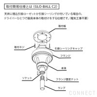 FLOS（フロス） / GLO-BALL C2（グロボール C2） / 取付簡易仕様 / シーリングライト