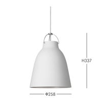 FRITZ HANSEN（フリッツ・ハンセン） / Caravaggio Matt（カラヴァッジオ マット） / ホワイト / P2：φ258mm / ペンダントライト