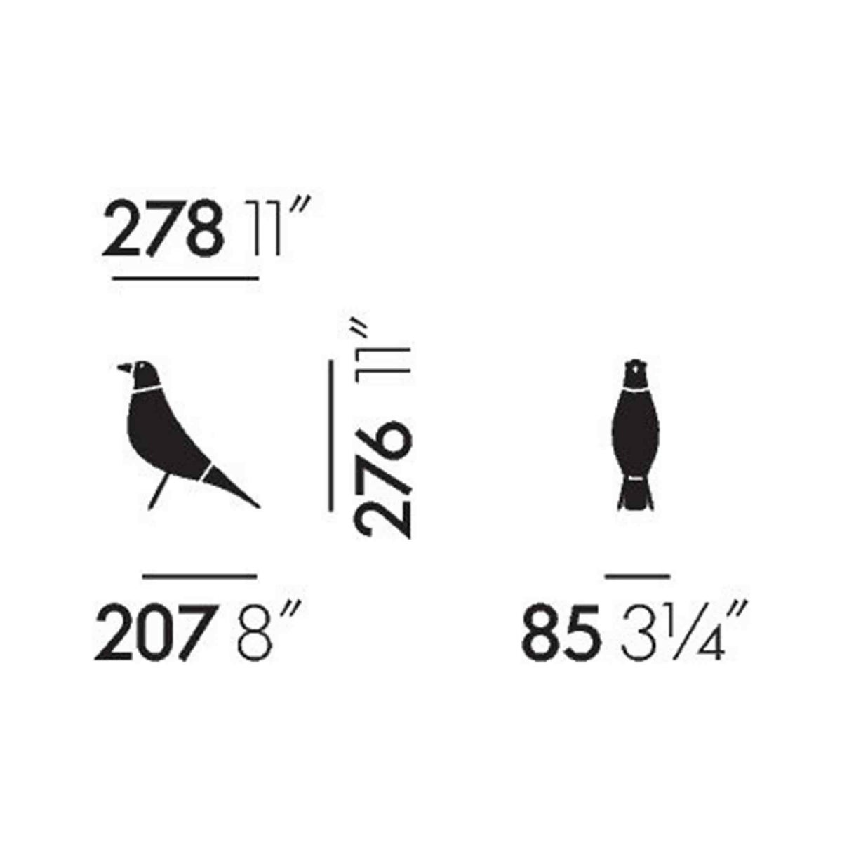 Vitra（ヴィトラ） / Eames House Bird （イームズ ハウス バード） / アッシュブラック / オブジェ