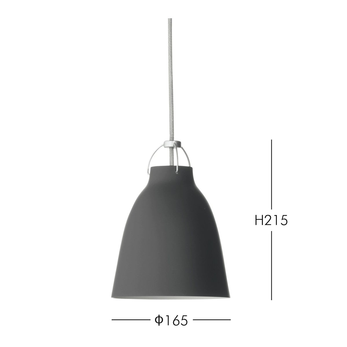 FRITZ HANSEN（フリッツ・ハンセン） / Caravaggio Matt（カラヴァッジオ マット） / ブラック / P1：φ165mm / ペンダントライト