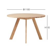 石巻工房 / YAGURA ROUND TABLE（ヤグララウンドテーブル） / Φ110cm / Maker Pack / 全4色 / ダイニングテーブル