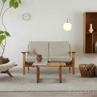 【LIVING SET キャンペーン対象・pt10倍】CONNECTセレクトリビングセット1 / CARL HANSEN & SON（カール・ハンセン＆サン） / CH292ソファ（オーク・オイル・ANTONI 813）＋BM0488Sコーヒーテーブル（オーク・オイル・籐張り）