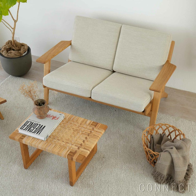 【LIVING SET キャンペーン対象・pt10倍】CONNECTセレクトリビングセット1 / CARL HANSEN & SON（カール・ハンセン＆サン） / CH292ソファ（オーク・オイル・ANTONI 813）＋BM0488Sコーヒーテーブル（オーク・オイル・籐張り）