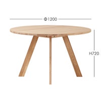 石巻工房 / YAGURA ROUND TABLE（ヤグララウンドテーブル） / Φ120cm / Maker Pack / 全4色 / ダイニングテーブル