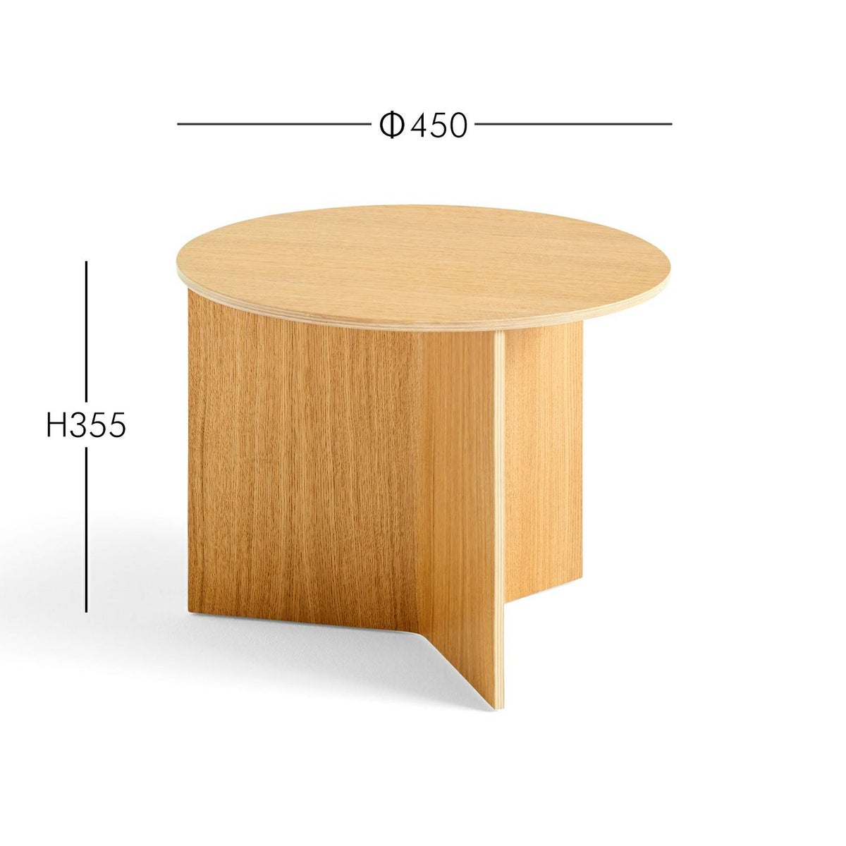 HAY（ヘイ） / SLIT TABLE（スリットテーブル） / WOOD ROUND / Φ45×H35.5cm / 全2色 / サイドテーブル