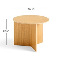 HAY（ヘイ） / SLIT TABLE（スリットテーブル） / WOOD ROUND / Φ45×H35.5cm / 全2色 / サイドテーブル