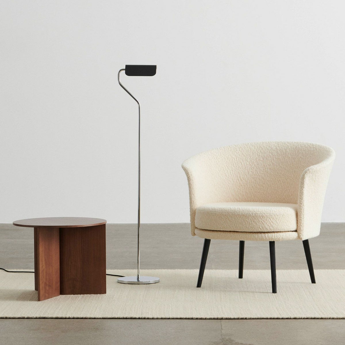 HAY（ヘイ） / SLIT TABLE（スリットテーブル） / WOOD ROUND / Φ45×H35.5cm / ウォルナット / サイドテーブル