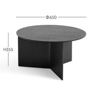 HAY（ヘイ） / SLIT TABLE（スリットテーブル） / WOOD XL / Φ65×H35.5cm / 全2色 / コーヒーテーブル