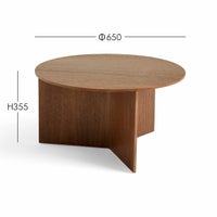 HAY（ヘイ） / SLIT TABLE（スリットテーブル） / WOOD XL / Φ65×H35.5cm / ウォルナット / コーヒーテーブル