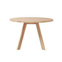 【Plus1キャンペーン】石巻工房 / YAGURA ROUND TABLE（ヤグララウンドテーブル） / Φ110cm & OBON CHAIR（オボンチェア） / Natural