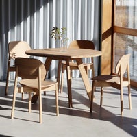 【Plus1キャンペーン】石巻工房 / YAGURA ROUND TABLE（ヤグララウンドテーブル） / Φ120cm & OBON CHAIR（オボンチェア） / natural