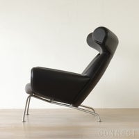 FREDERICIA（フレデリシア） Wegner Ox Chair（ウェグナーオックスチェア） / Model 1000 / ステンレススチールベース / レザー（Organic 906）
