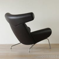FREDERICIA（フレデリシア） Wegner Ox Chair（ウェグナーオックスチェア） / Model 1000 / ステンレススチールベース / レザー（Organic 906）
