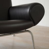 FREDERICIA（フレデリシア） Wegner Ox Chair（ウェグナーオックスチェア） / Model 1000 / ステンレススチールベース / レザー（Organic 906）