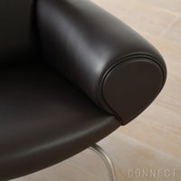 FREDERICIA（フレデリシア） Wegner Ox Chair（ウェグナーオックスチェア） / Model 1000 / ステンレススチールベース / レザー（Organic 906）