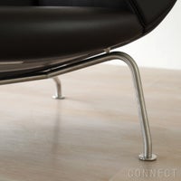 FREDERICIA（フレデリシア） Wegner Ox Chair（ウェグナーオックスチェア） / Model 1000 / ステンレススチールベース / レザー（Organic 906）