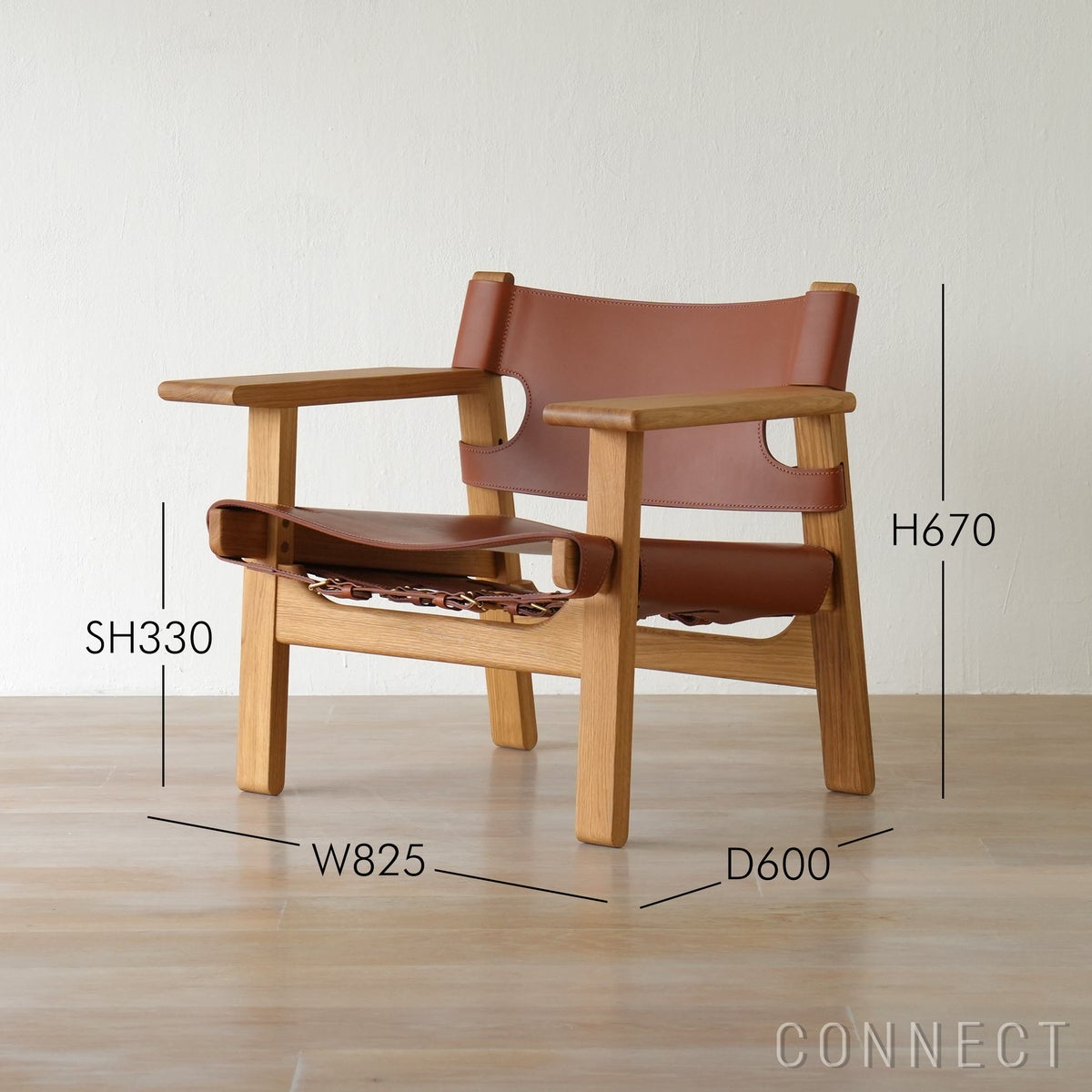 FREDERICIA（フレデリシア） / The Spanish Chair（スパニッシュチェア） Model 2226 / オーク材・オイル仕上げ・レザー（cognac）