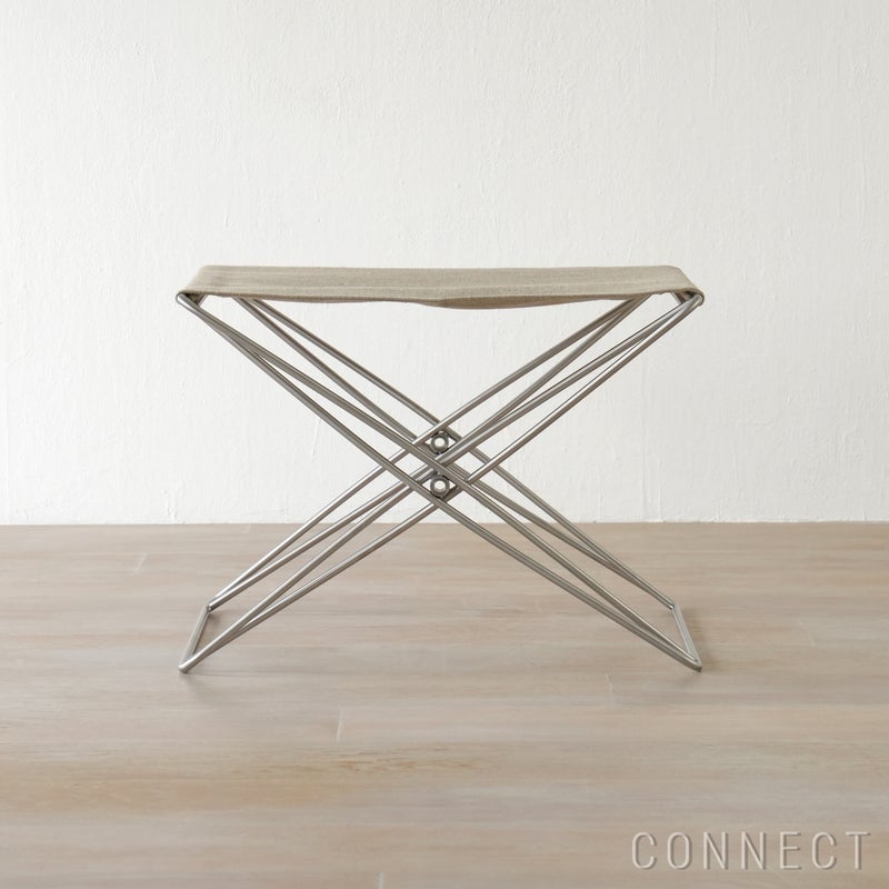 FREDERICIA（フレデリシア） / JG Folding Stool（JGフォールディング スツール） / Model 6565 / ステンレススチールベース / ナチュラルキャンバス