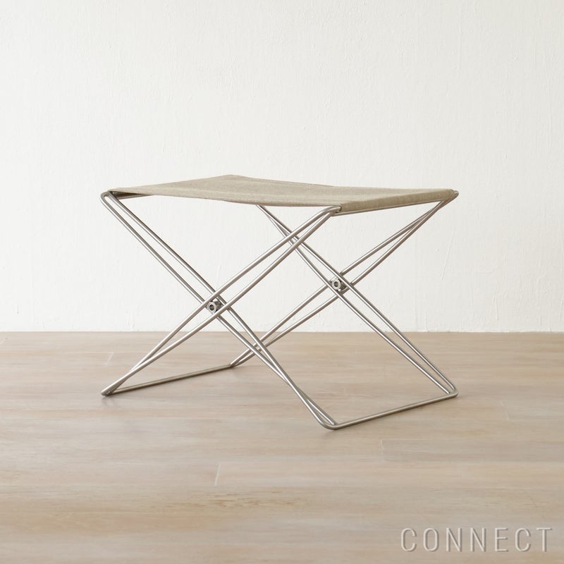 FREDERICIA（フレデリシア） / JG Folding Stool（JGフォールディング スツール） / Model 6565 / ステンレススチールベース / ナチュラルキャンバス