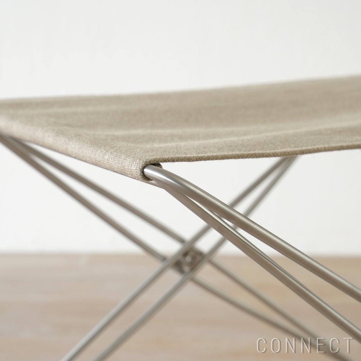 FREDERICIA（フレデリシア） / JG Folding Stool（JGフォールディング スツール） / Model 6565 / ステンレススチールベース / ナチュラルキャンバス