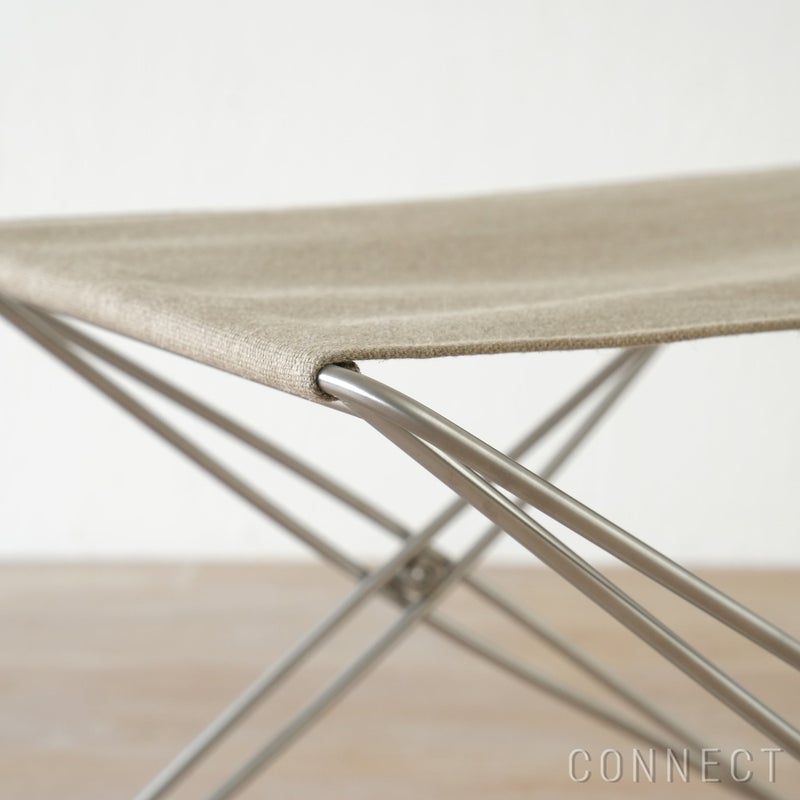 FREDERICIA（フレデリシア） / JG Folding Stool（JGフォールディング スツール） / Model 6565 / ステンレススチールベース / ナチュラルキャンバス