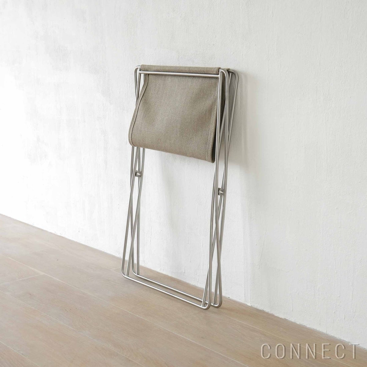 FREDERICIA（フレデリシア） / JG Folding Stool（JGフォールディング スツール） / Model 6565 / ステンレススチールベース / ナチュラルキャンバス