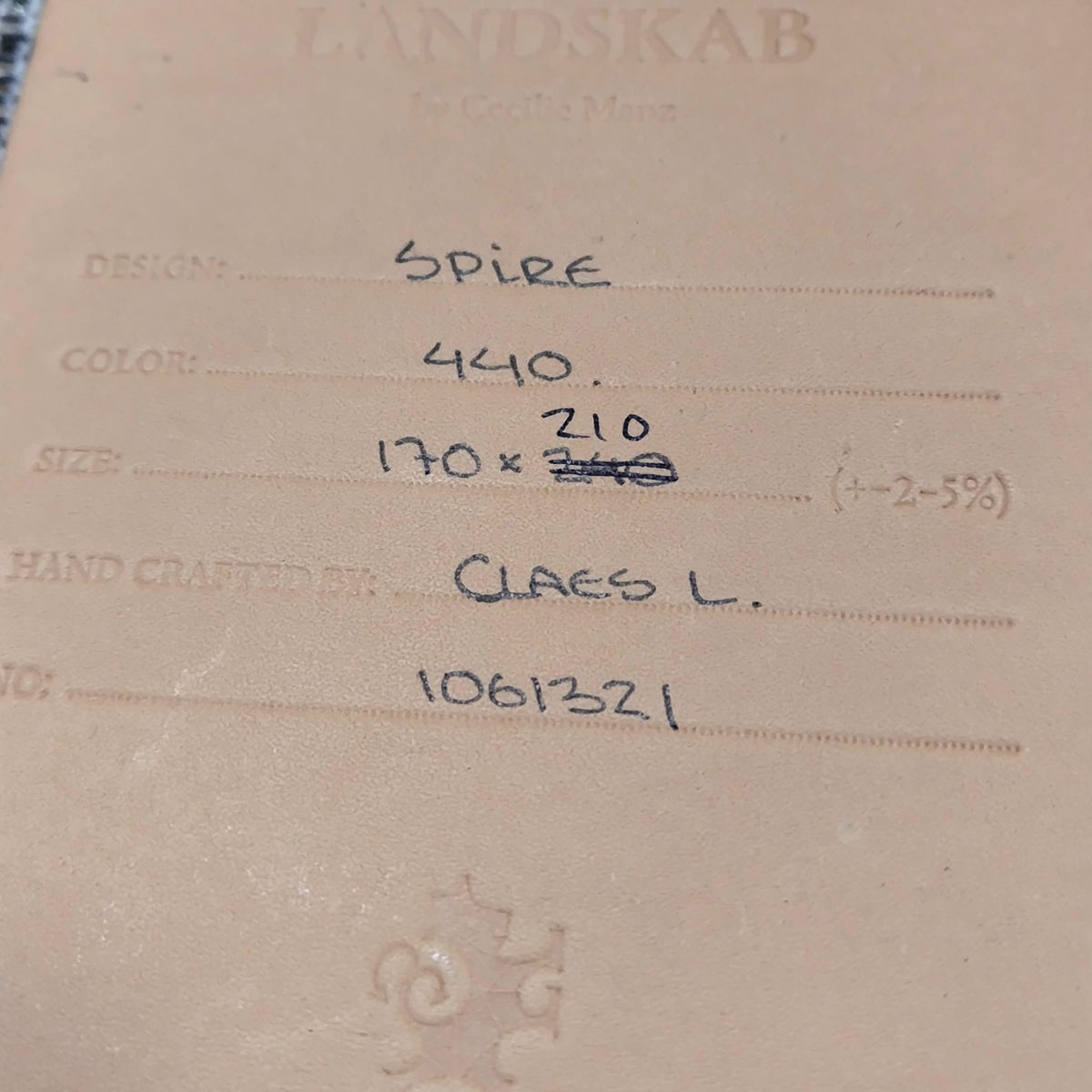 【アウトレット】KASTHALL（カスタール） / SPIRE（スピーレ） / 440（170×240cm） / ラグ《滑り止めプレゼント》