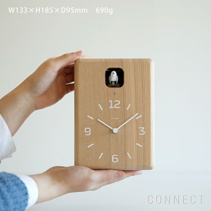 【アウトレット】Lemnos（レムノス） / cucup（ククップ） 鳩時計 ナチュラルタイプ【CONNECT別注品】 / ナチュラル