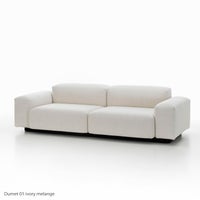 Vitra（ヴィトラ） / Soft Modular Sofa（ソフトモジュラーソファ） / 2シーター / Dumet（デュメ）01 ivory melange / ソファ